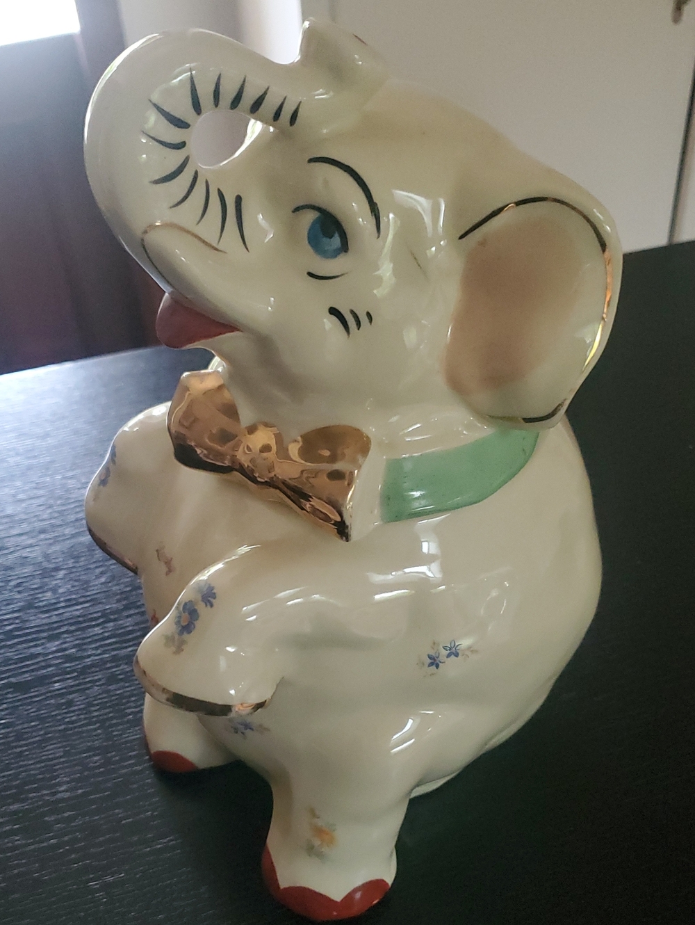 Lucky The Elephant Vintage Shawnee Pottery Cookie Jar - Picture 7 of 8